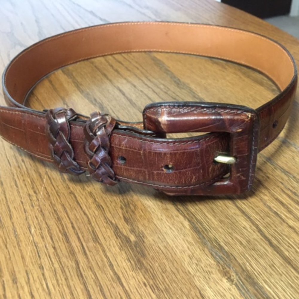 Brighton Women's Leather Belt  Size S  MADE IN USA